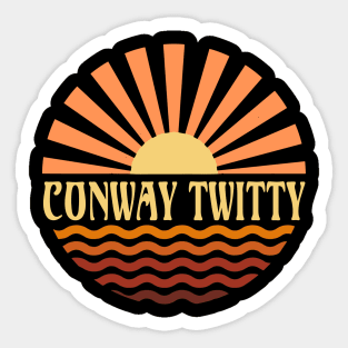 Graphic Circles Conway Name Lovely Styles Vintage 70s 80s 90s Sticker